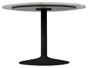 Jedálenský stôl Ireland 110x75x110 cm (biela, čierna)