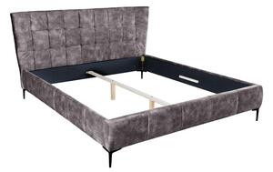 Dizajnová posteľ Bailey 180 x 200 cm tmavosivý zamat