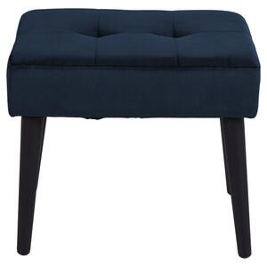 Jedálenská lavica Gwen (modrá, 50x45x38 cm)