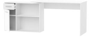 Písací stolík SAULO | biela/sivá