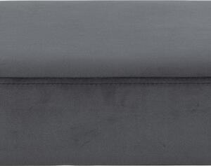 Jedálenská lavica Xia (tmavo sivá, 95x46x38 cm)