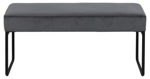 Jedálenská lavica Xia (tmavo sivá, 95x46x38 cm)