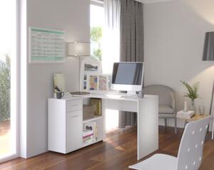 Písací stolík SAULO Farba: biela / sivá
