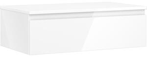 Mexen Orio, kúpeľňová skrinka 80 cm s hornou časťou, 1 zásuvka, biela lesklá, 91A10-08023-1-BFC00