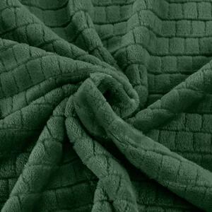 Hebká zelená deka CINDY2 s 3D efektom 200x220 cm