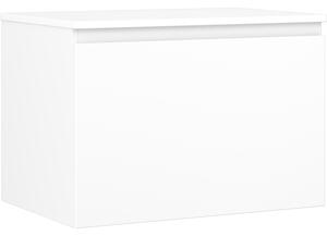Mexen Orio, kúpeľňová skrinka 70 cm s hornou časťou, 1 zásuvka, biela matná, 91A10-07047-1-BFC01
