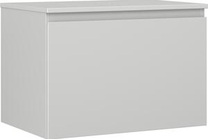 Mexen Orio, kúpeľňová skrinka 70 cm s hornou časťou, 1 zásuvka, sivá matná, 91A10-07047-1-BFC62