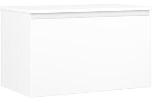 Mexen Orio, kúpeľňová skrinka 80 cm s hornou časťou, 1 zásuvka, biela matná, 91A10-08047-1-BFC01