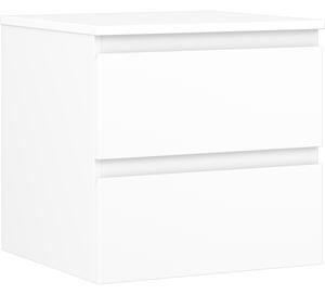 Mexen Orio, kúpeľňová skrinka 50 cm s hornou časťou, 2 zásuvky, biela matná, 91A10-05047-2-BFFC01