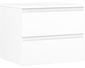 Mexen Orio, kúpeľňová skrinka 60 cm s hornou časťou, 2 zásuvky, biela matná, 91A10-06047-2-BFFC01