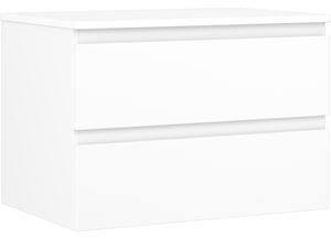 Mexen Orio, kúpeľňová skrinka 70 cm s hornou časťou, 2 zásuvky, biela matná, 91A10-07047-2-BFFC01