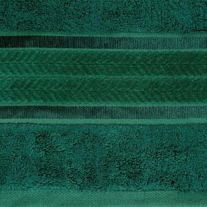 Bambusový zelený uterák MIRO so zdobeným okrajom 50x90 cm