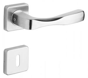 Dverové kovanie ROSTEX MANDELO/H (NEREZ MAT) - BB kľučka-kľučka otvor pre obyčajný kľúč/Nerez mat