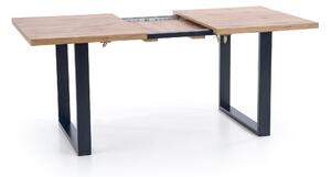 Stôl rozkládací Venom 160-210/90 cm - Dub wotan / Čierny