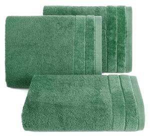 Klasický zelený uterák DAMLA s jemným pásom Rozmer: 50 x 90 cm