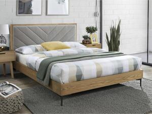 Drevená posteľ Sven 160x200, dub, bez matraca