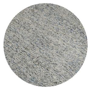 OXFORD IVORY modrý okrúhly koberec