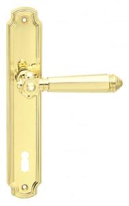 Dverové kovanie COBRA ATLANTIS (OLV) - BB kľučka-kľučka otvor pre obyčajný kľúč/OLV (mosaz leštěná, lesklá)