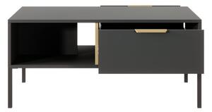 Zostava nábytku do obývacej izby Botkow II, Farby: antracit / antracit + zlatá Mirjan24 5903211293115