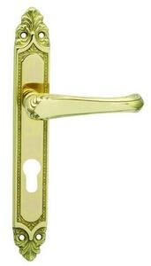 Dverové kovanie COBRA IKARUS (OLV) - BB kľučka-kľučka otvor pre obyčajný kľúč/OLV (mosaz leštěná, lesklá)