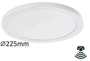 Rabalux 1491 Sonnet stropné/zápustné svietidlo 2v1 LED 225mm 18W/1500lm 4000K s pohybovým senzorom biela