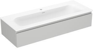 Mexen Orio, kúpeľňová skrinka 120 cm s umývadlom Vela, 1 zásuvka, šedá matná/biela matná, 91A10-12023-1-BF62-W23M01