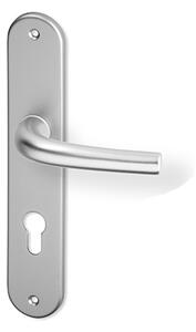 Dverové kovanie ACT Anna OV (F9) - BB kľučka-kľučka otvor pre obyčajný kľúč/F9 (hliník nerez)