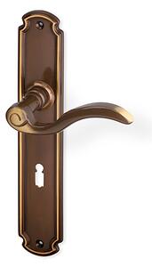 Dverové kovanie ACT Enna (BRONZ) - BB kľučka-kľučka otvor pre obyčajný kľúč/Bronz