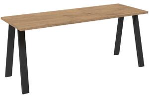MEBLINE Stôl KLEO 185x67 dub lancelot