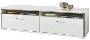 TV DIEL, sivá, strieborná, biela, biela s vysokým leskom, 184/51/52 cm Livetastic - TV nábytok, Online Only