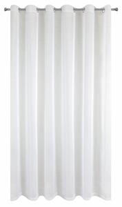 Biela záclona na krúžkoch LUCY z hladkého voálu 400X250 cm