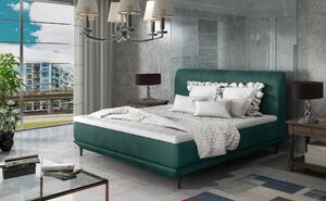 Moderná posteľ Aveiro 180x200cm, zelená + matrac