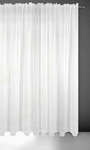 Design 91, Hotová záclona s riasiacou páskou - Lucy biela hladká, š. 3 m x d. 2,5 m