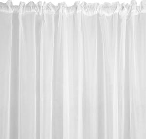 Biela záclona na páske LUCY 400x250 cm