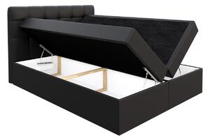 Moderná box spring posteľ Nestor 160x200, čierna