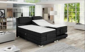 Luxusná box spring posteľ Vero 180x200, čierna - AKCIA