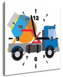 Obraz s hodinami Domiešavač Rozmery: 30 x 30 cm