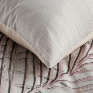 Béžové posteľné obliečky REIN05 z vysoko kvalitného bavlneného saténu 140x200 cm, 70x90 cm
