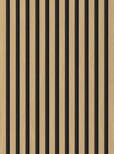 Mexen Lam-B, akustické stenové lamely 275 × 30 cm, HDF doska 4 mm, technická dyha, dub zlatistý, 275307-3015-003
