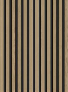 Mexen Lam-B, akustické stenové lamely 275 × 30 cm, HDF doska 4 mm, technická dyha, dub ušľachtilý, S100-275307-3015-004