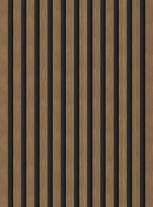 Mexen Lam-B, akustické stenové lamely 275 × 30 cm, HDF doska 4 mm, technická dyha, orech prírodný, S100-275307-3015-016