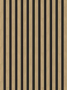 Mexen Lam-B, akustické stenové lamely 275 × 30 cm, HDF doska 4 mm, technická dyha, orech ľanový, S100-275307-3015-015