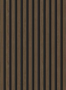 Mexen Lam-B, akustické stenové lamely 275 × 30 cm, HDF doska 4 mm, technická dyha, orech espresso, S100-275307-3015-019
