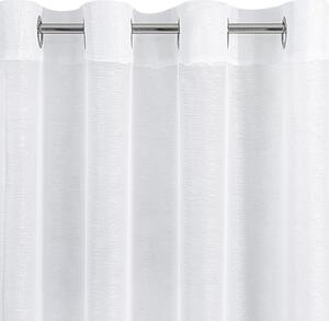 Biela záclona na krúžkoch ADEL 140 x 250 cm