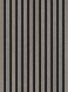 Mexen Lam-F, akustické stenové lamely 275 × 30 cm, plstený podklad 8 mm, technická dyha, dub striebristý, S105-275307-3015-007