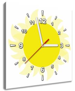 Obraz s hodinami Slniečko Rozmery: 40 x 40 cm