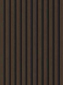 Mexen Lam-F, akustické stenové lamely 275 × 30 cm, plstený podklad 8 mm, technická dyha, orech palisandrový, S105-275307-3015-021