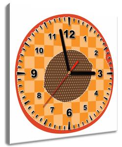 Gario Obraz s hodinami Broskyňa Veľkosť: 30 x 30 cm