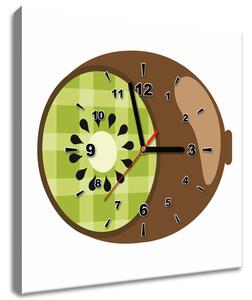 Obraz s hodinami Kivi Rozmery: 40 x 40 cm