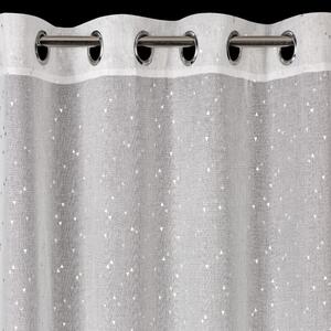Design 91, Hotová záclona s krúžkami - Rivia biela 140 x 250 cm